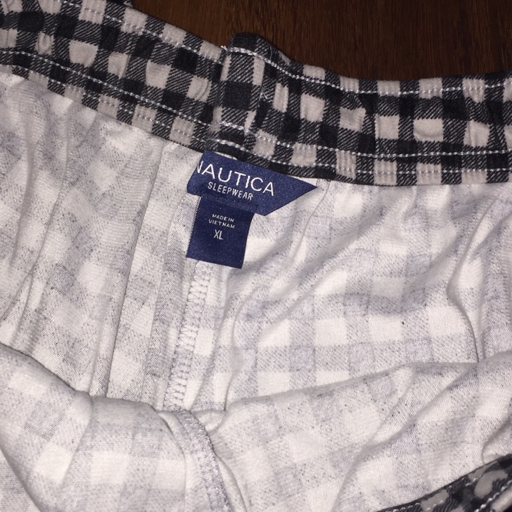 Nautica Cozy Fleece Check Pajama Lounge Pants NWT - Picture 5 of 6